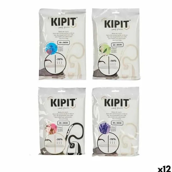 Vacuum Bags Kipit 54209 Transparent Plastic 60 x 80 cm (12 Units) Best