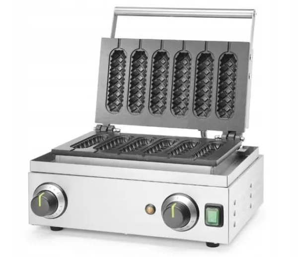 Vaffeljern>Vaffeljern Hendi 1550 W Corn-dog, 6 vafler lolly