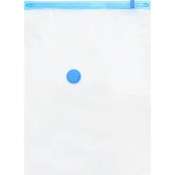 Vakuumopbevaringsposer 10 stk - Pladsbesparende og vandtæt | Størrelse: 70 x 50 cm | Farve: Gennemsigtig/Blå New