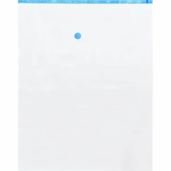 Vakuumopbevaringsposer til tekstiler - 20 stk | Størrelse: 100x80 cm | Farve: Gennemsigtig & Blå Discount