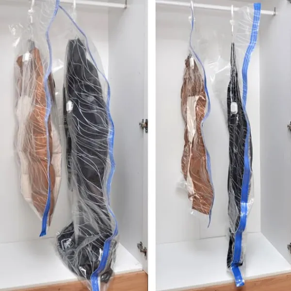 Opbevaringsposer Til Hjemmet>Vakuumpose til tøj og sengetøj med bøjle 70x144 cm