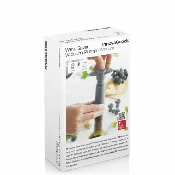 Flaskepropper>Vakuumpumpe og vinstoppere Winuum InnovaGoods (4 hætter)