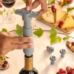 Vakuumpumpe og vinstoppere Winuum InnovaGoods (4 hætter) Discount