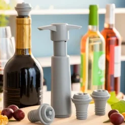 Vakuumpumpe og vinstoppere Winuum InnovaGoods (4 hætter) Discount