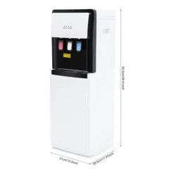 Vandautomat - Fritstående vanddispenser - Bundpåfyldt - Kold 10–15°C, varm 85–95°C - 500W/90W - 220V - Hvid Best