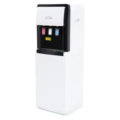Vanddispenser, varme- og kolde muligheder, bundlæsning design,L, HVID Hot