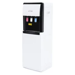 Vanddispenser, varme- og kolde muligheder, bundlæsning design,L, HVID Hot