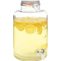 Beholdere Til Mad & Drikkevarer>Vanddispenser XXL med tappehane gennemsigtig 8 l glas - Vanddispenser - Vanddispensere - Home & Living