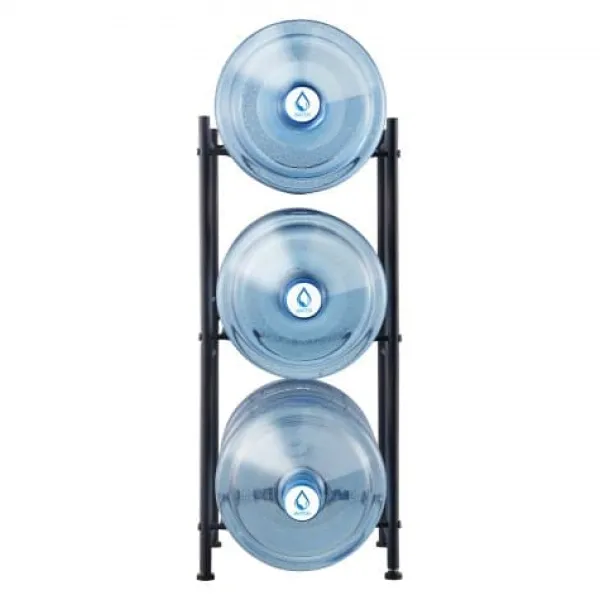 Vinflaskeholdere>Vandflaskeholder, 33,2x33x74,6 cm, Sort, Jern