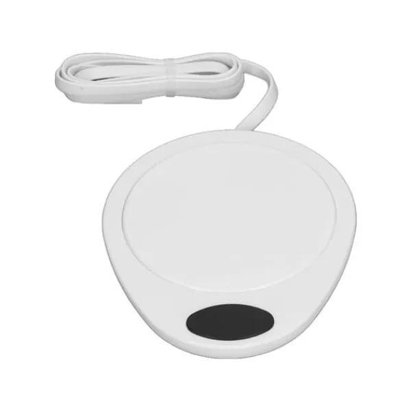 Kopvarmer>Vandtæt elektrisk USB-krusvarmer til keramiske kaffekopper - Hvid