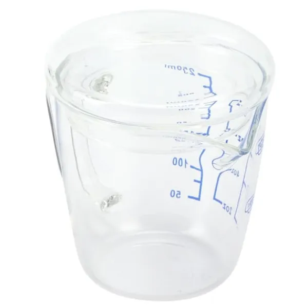 Målebægere & Måleskeer>Varmebestandig Glas Målekop Mælkevægt Målekande med Låg Køkkenredskab (250ml)