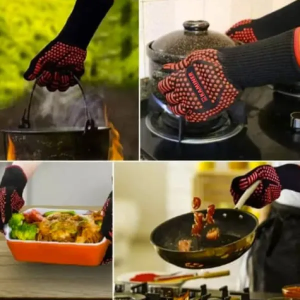 Grydelapper & Grillvanter>Varmebestandige grillhandsker