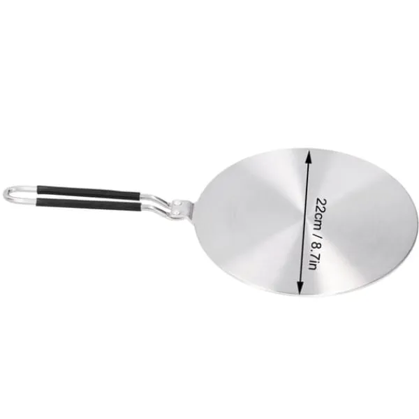 Varmediffusor Rustfrit Stål Induktionsadapterplade til Gaskomfur Køkkenredskaber 22cm Online