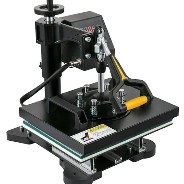 Damppresser>Varmepresser, 10x12 tommer / 25x30 cm, 2-i-1 Clamshell Sublimationstransferprinter med Teflonbelægning, digital præcis varme
