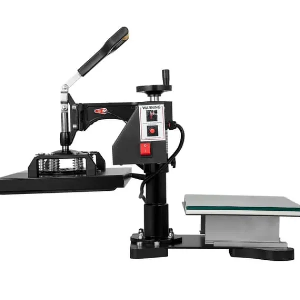 Damppresser>Varmepresser, 10x12 tommer / 25x30 cm, 2-i-1 Clamshell Sublimationstransferprinter med Teflonbelægning, digital præcis varme