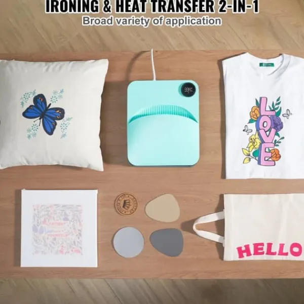 Ultralydsrenser>Varmepræser 12 x 10, bærbar Easy Press, sublimeringsoverføringsprinter, DIY T-shirt, hurtig opvarmning, digital temperaturkontrol