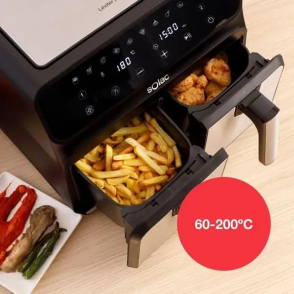 Varmluftsfrituregryde Solac FA1520 Sort 1700 W 8 L Online