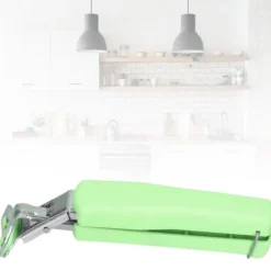 Varmt Skålgrebstang Skridsikker Rustfrit Stål Anti-Skoldning Tallerkenklemme Holder (Grøn)
