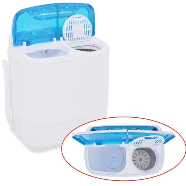Vaskemaskiner - Living mini-vaskemaskine dobbelttromle 5,6 kg Discount