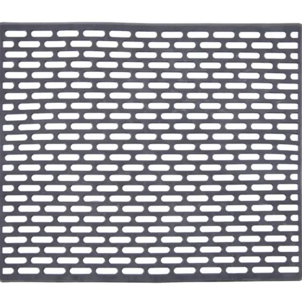 Måtter & Gitter Til Køkkenvaske>Vaskemåtte gummi grå gitterindsats 33x28 cm