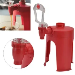 Vattendispenser Mini Automatisk Röd Uppochner Dryck Fontän för Hemresor Camping Vatten Soda Dryck Outlet