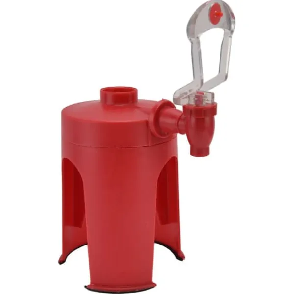 Vattendispenser Mini Automatisk Röd Uppochner Dryck Fontän för Hemresor Camping Vatten Soda Dryck Outlet