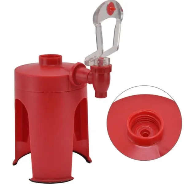 Vattendispenser Mini Automatisk Röd Uppochner Dryck Fontän för Hemresor Camping Vatten Soda Dryck Outlet