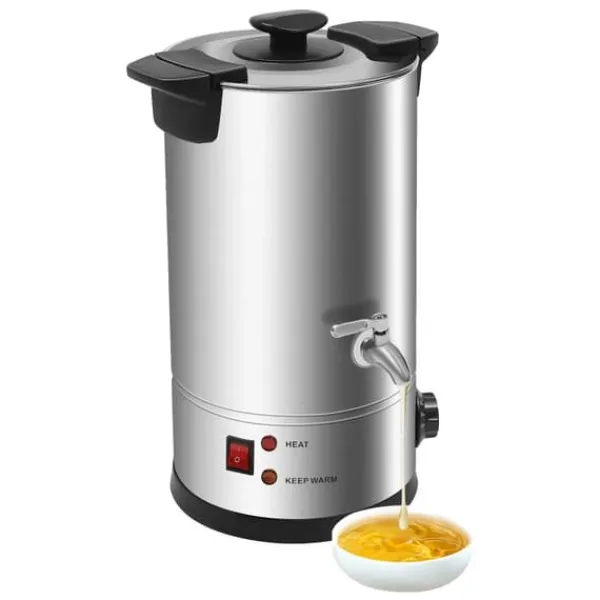 Maskiner Til Chokoladetemperering>Vaxindsprøjtningsmaskine, 10,5qt kapacitet, justerbar temperaturkontrol, rustfrit stålmateriale, elektrisk strømkilde