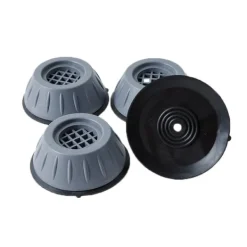 Vibrationsdæmpende fødder til vaskemaskine / tørretumbler Grå 4-pack