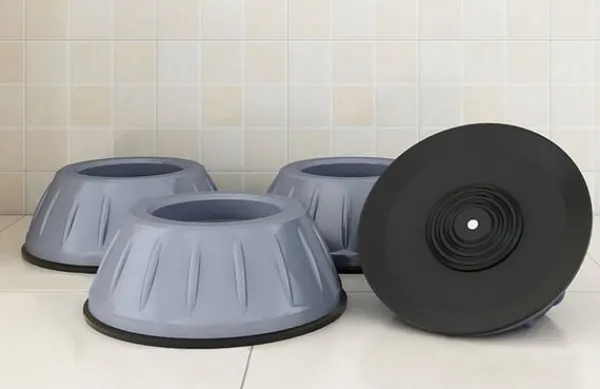 Vaskemaskiner>Vibrationsdæmpende fødder til vaskemaskine / tørretumbler Grå 8-pack