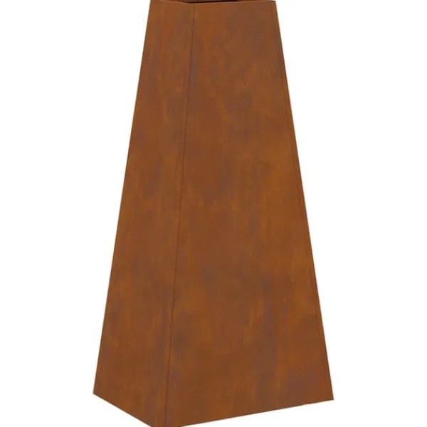 vidaXL Terrassevarmere>Bålsted Brun 50 x 35 x 100 cm Forvitret stål