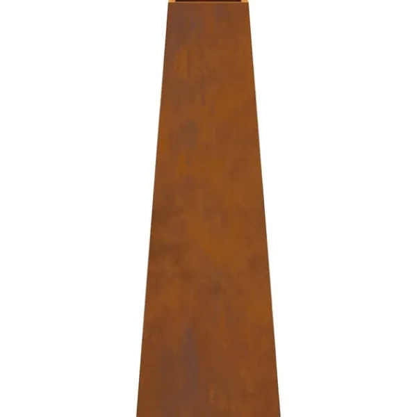 vidaXL Terrassevarmere>Bålsted Brun 50 x 35 x 100 cm Forvitret stål