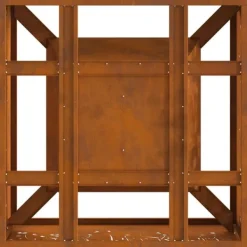 vidaXL Bålsted Brun 60 x 60 x 30 cm Forvitret stål Best