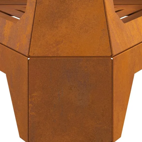 vidaXL Terrassevarmere>Bålsted Brun 50 x 43 x 52 cm Forvitret stål