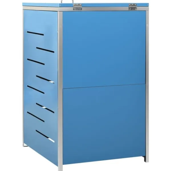 vidaXL Tilbehør Til Affaldshåndtering>enkelt skraldespandsskjuler 69x77,5x112,5 cm rustfrit stål - Affaldsspandsskjulere