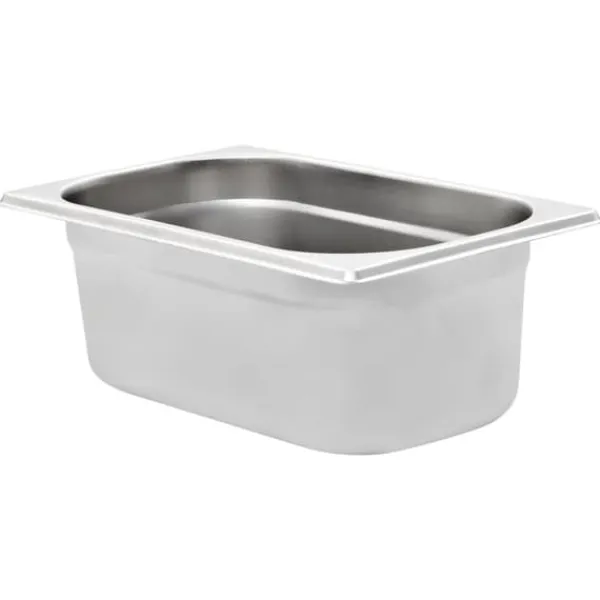 vidaXL gastronorm beholder 8 stk. GN 1/4 100 mm rustfrit stål - Varmebordspander Sale