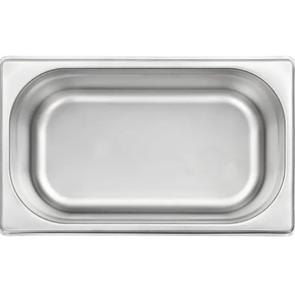 vidaXL gastronorm beholder 8 stk. GN 1/4 100 mm rustfrit stål - Varmebordspander Sale