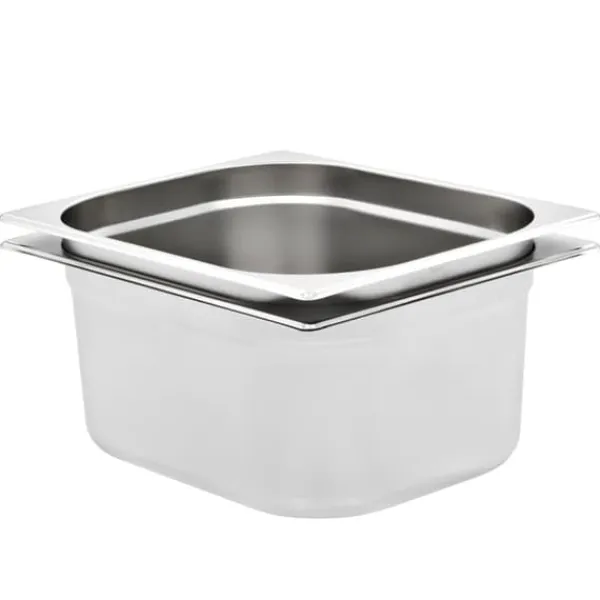 vidaXL gastronorm beholder 2 stk. GN 1/2 150 mm rustfrit stål - Varmebordspander Discount
