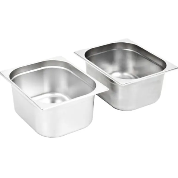 vidaXL gastronorm beholder 2 stk. GN 1/2 150 mm rustfrit stål - Varmebordspander Discount