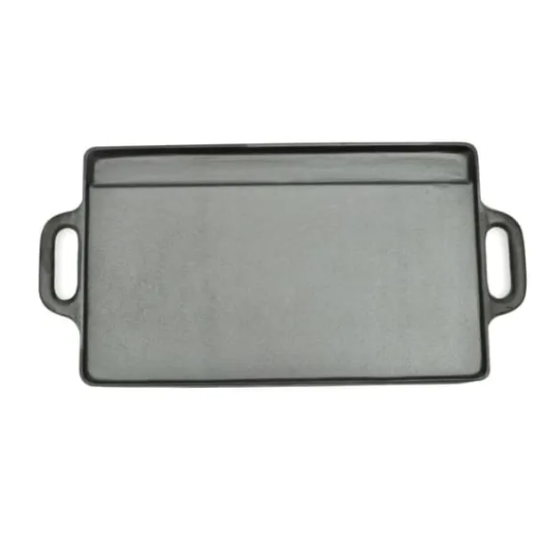 vidaXL Gryder, Stegepander Og Kasseroller>grillplade 50x23 cm vendbar støbejern - Grillplader & grillpander