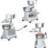 vidaXL hamburgerpresser med 500 mellemlægningspapirer 13 cm aluminium - Køkkenredskaber