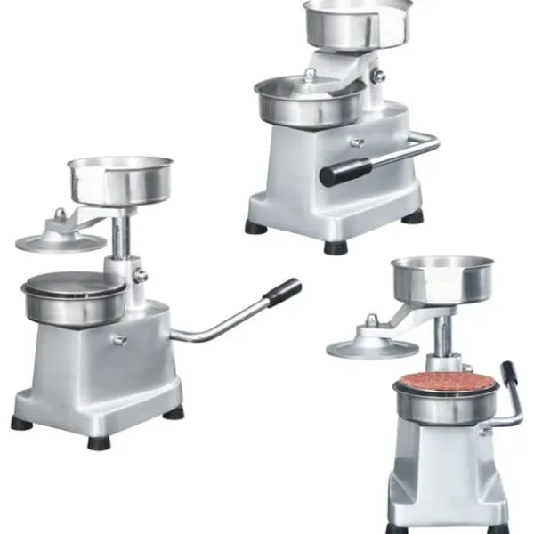 vidaXL hamburgerpresser med 500 mellemlægningspapirer 13 cm aluminium - Køkkenredskaber
