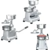 vidaXL hamburgerpresser med 500 mellemlægningspapirer 10 cm aluminium - Køkkenredskaber