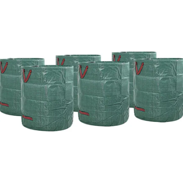 vidaXL Havematerialeposer 12 pcs Grøn 45 x 45 x 76 cm Polypropylen