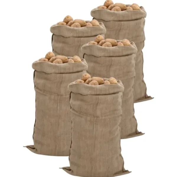 vidaXL jutesække 5 stk. 65x135 cm 100 % jute 340 g/m2 - Kufferter & tasker New