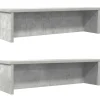 vidaXL Opbevaringskroge & Hylder>køkkenreoler kan stables 2 stk. 60x15x16 cm betongrå