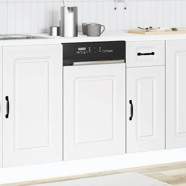 vidaXL Opvaskemaskiner>låge til opvaskemaskine Kalmar 45x1,5x67cm konstrueret træ hvid
