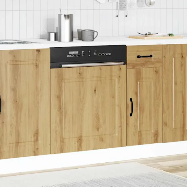 vidaXL Opvaskemaskiner>låge til opvaskemaskine Kalmar 60x1,5x67 cm egetræsfarvet