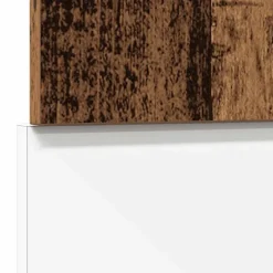 vidaXL låge til opvaskemaskine 60x1,5x67 cm konstrueret træ antikt træ Best