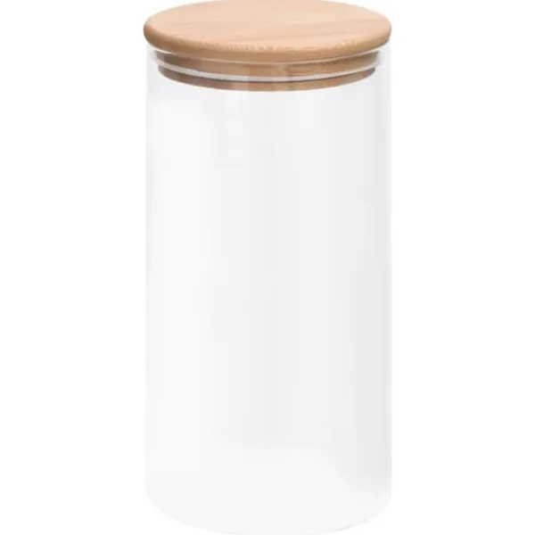 vidaXL opbevaringsglas med bambuslåg 4 stk. 1200 ml - Kagedåser Outlet